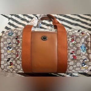 Coach X Walt Disney World leather travel duffel